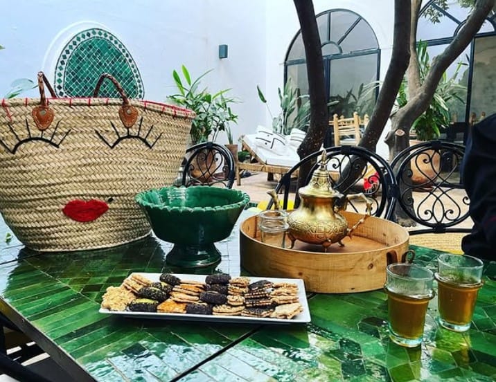 Chá no Riad Maamora