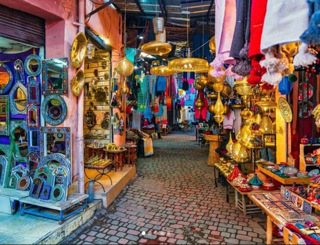 Souk na medina de Marraquexe