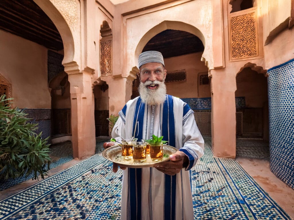 Chá verde em Marraquexe