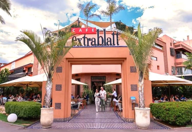 Café Extrablatt em Gueliz - Marraquexe